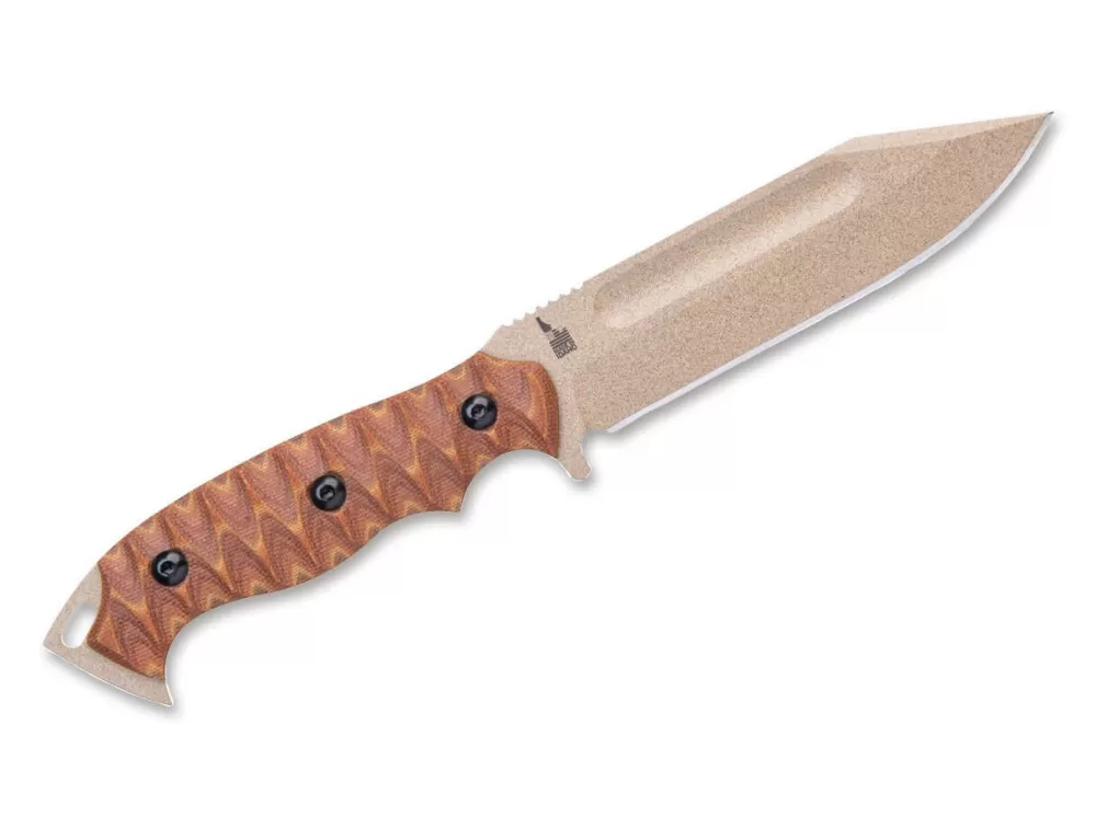 TOPS Knives M-Pat Tan Canvas Micarta> Outdoor Knives