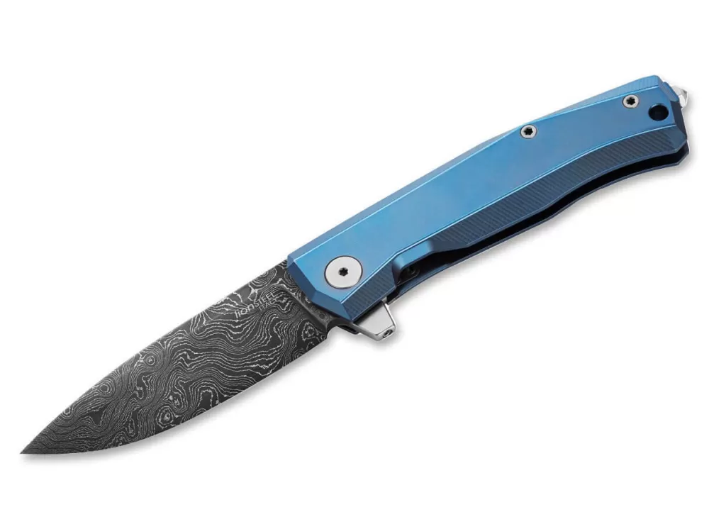 Outlet LionSteel Myoto Damascus Blue