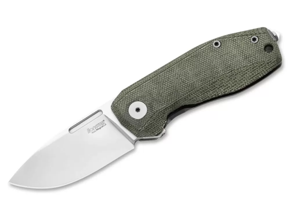 Clearance LionSteel Nano Titanium Micarta Green