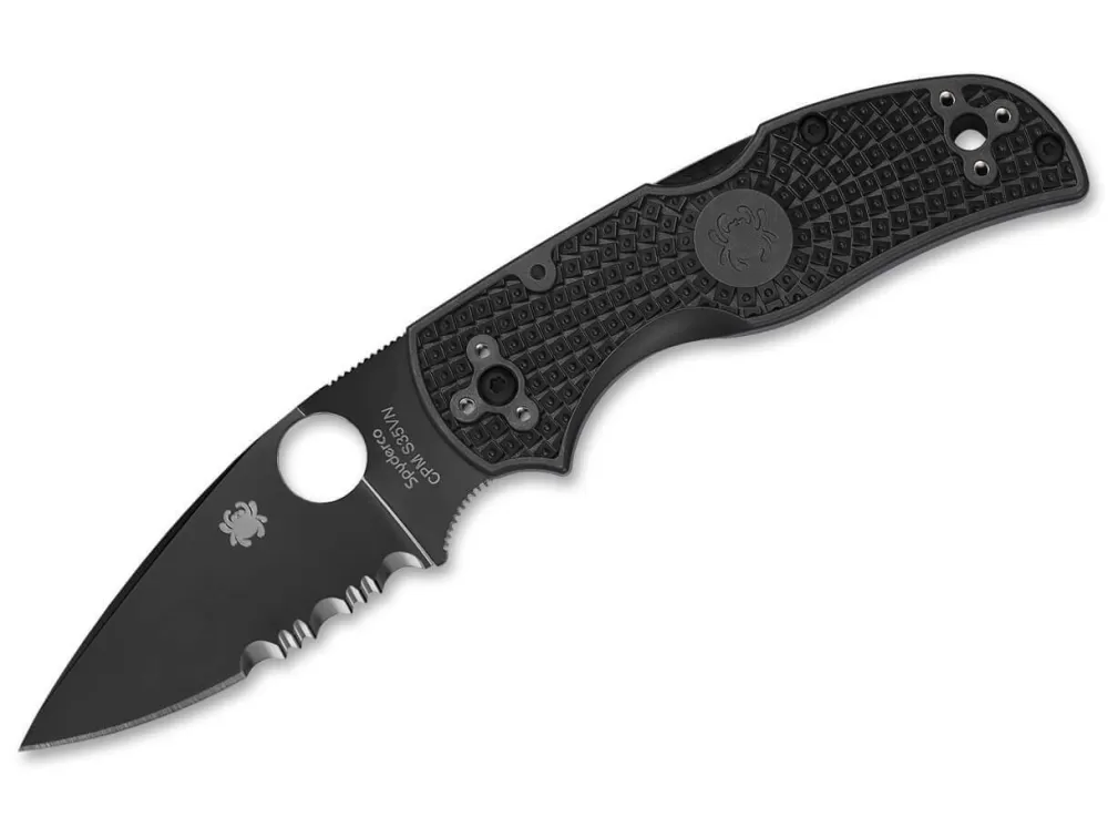 Shop Spyderco Native 5 All Black Combination