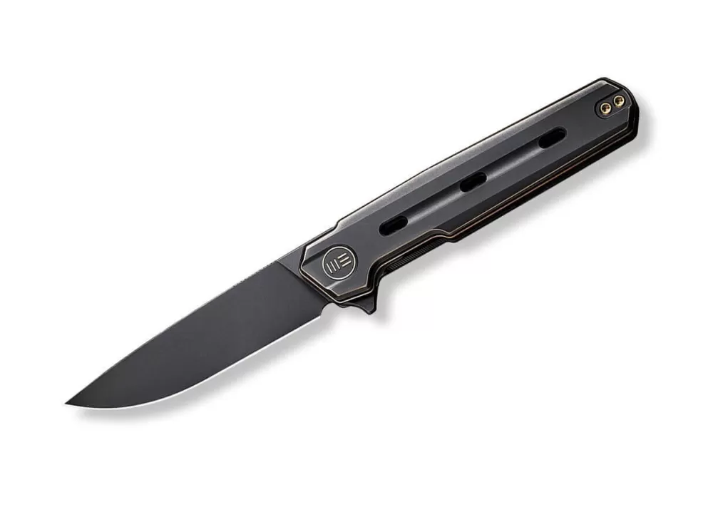 Best WE Knife Navo Bronze & Black Titanium