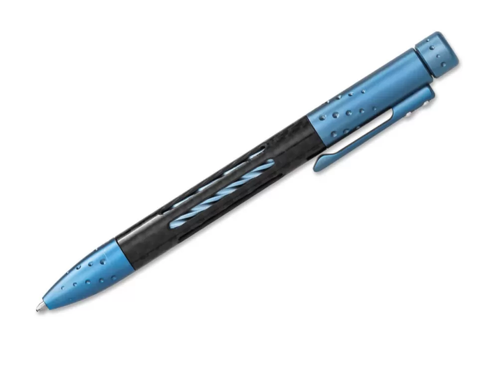 LionSteel Nyala Pen Carbon Matte Blue> Tactical Pens