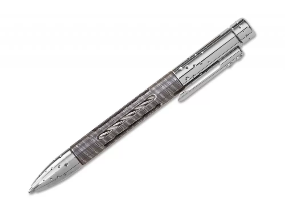 LionSteel Nyala Pen Damast Shiny Grey> Tactical Pens