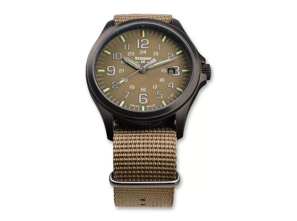 Traser P67 Officer Pro Gunmetal Khaki Nato> Tactical Watches