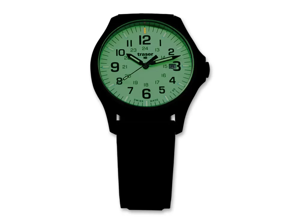 Traser P67 Officer Pro Gunmetal Lime Rubber> Tactical Watches