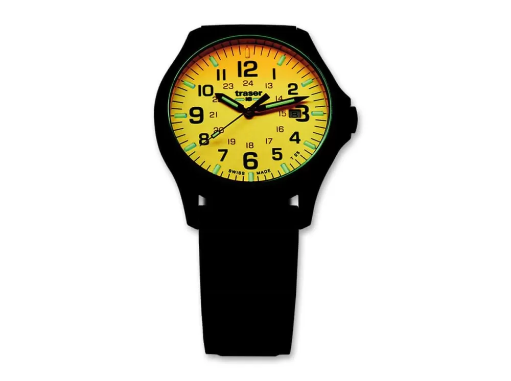 Traser P67 Officer Pro Gunmetal Orange Rubber> Tactical Watches