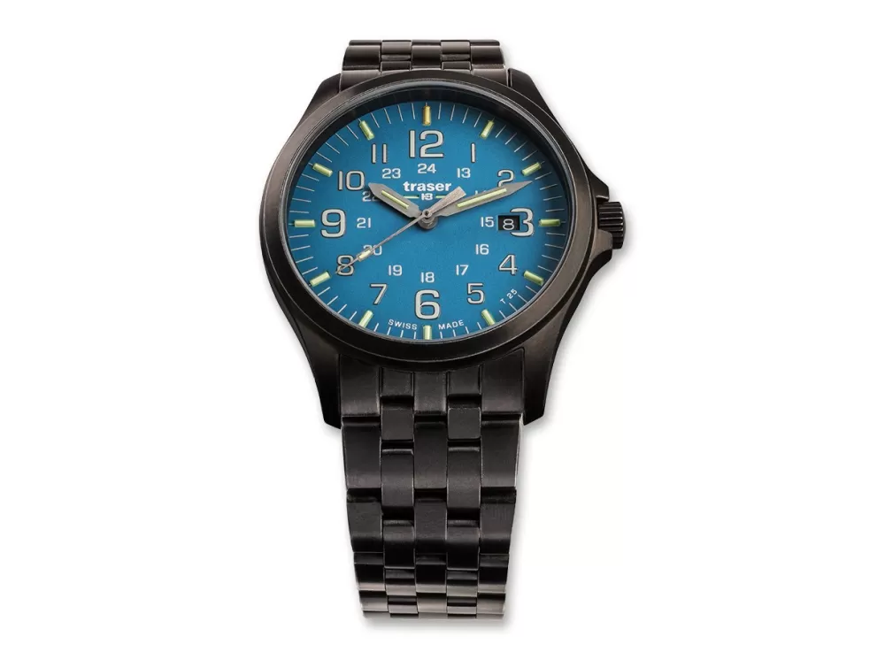 Traser P67 Officer Pro Gunmetal Skyblue Steel> Tactical Watches