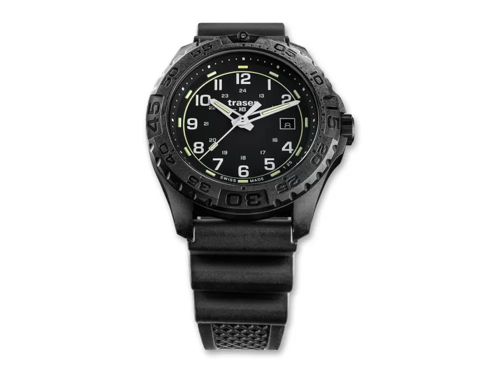 Traser P96 Odp Evolution Black Rubber> Tactical Watches