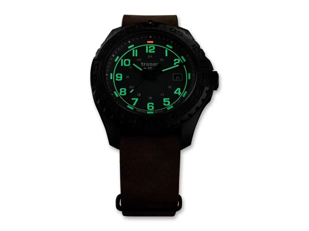 Traser P96 Odp Evolution Grey Leather> Tactical Watches