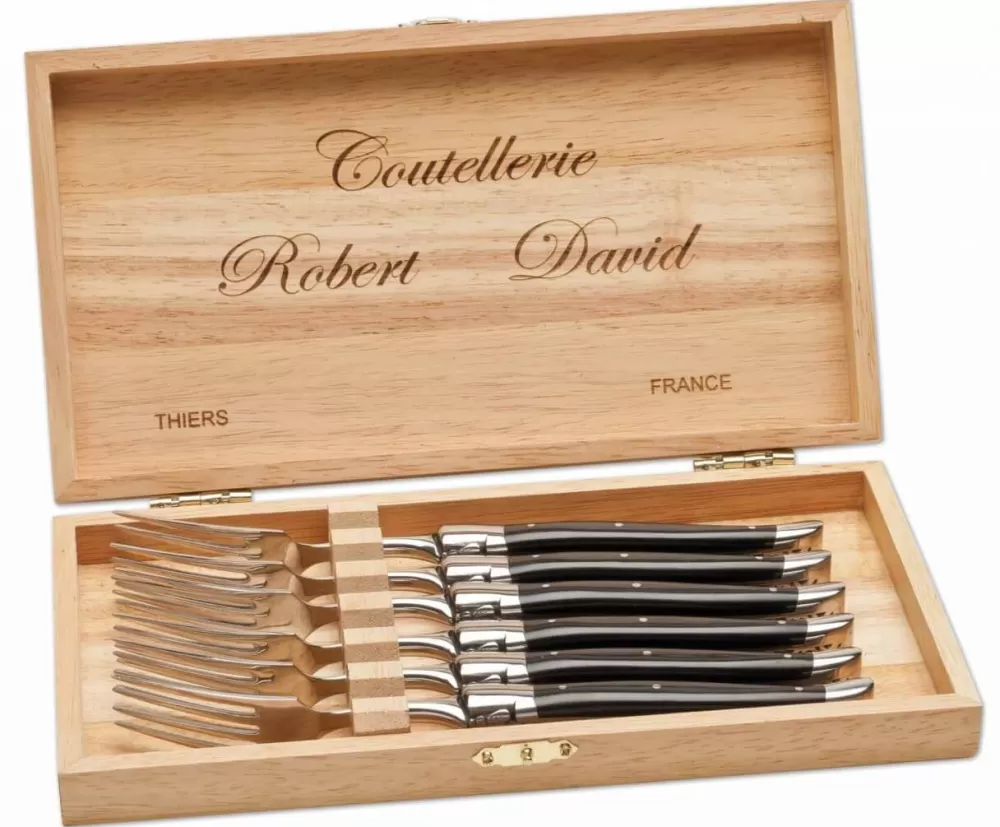 Robert David Paperstone Steak Fork Set> Steak Cutlery