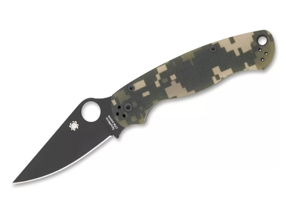 Cheap Spyderco Para-Military 2 Digital Camo G10 Black