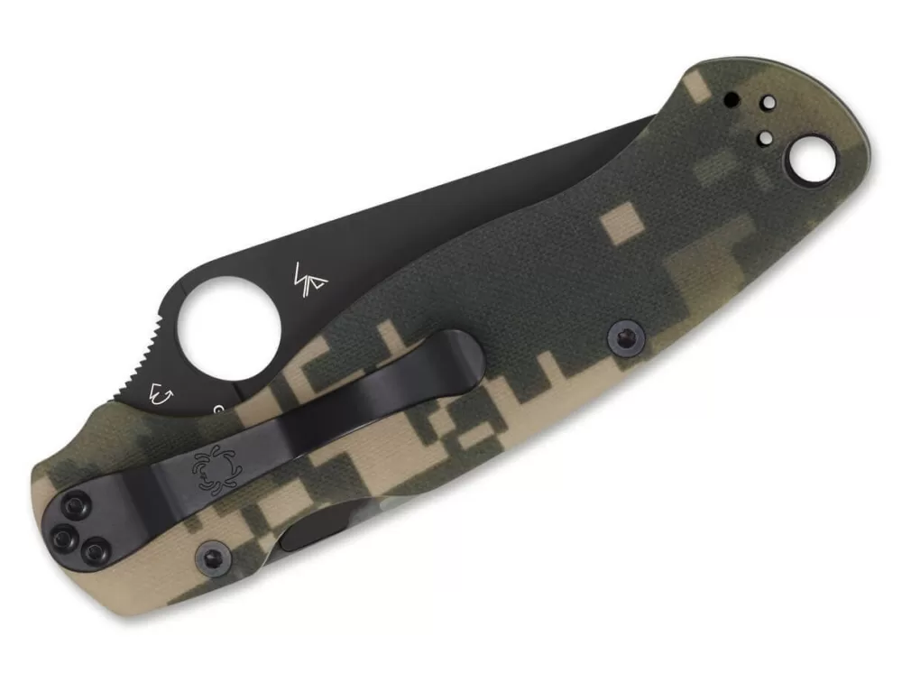 Cheap Spyderco Para-Military 2 Digital Camo G10 Black