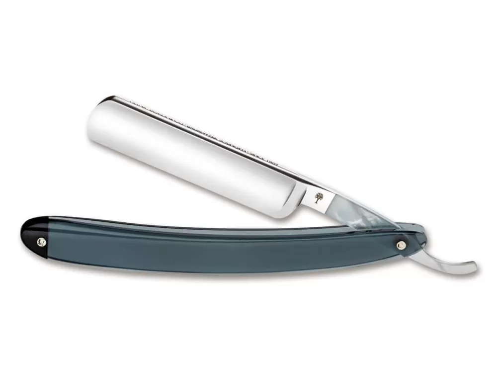 Böker Manufaktur Solingen Pearl Scale Tang 5/8"> Carbon Steel Straight Razors