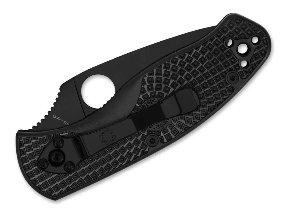 Best Spyderco Persistence Lightweight All Black Plainedge