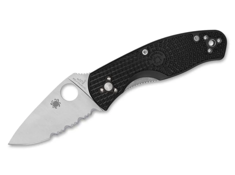 Cheap Spyderco Persistence Lightweight Black Combinationedge