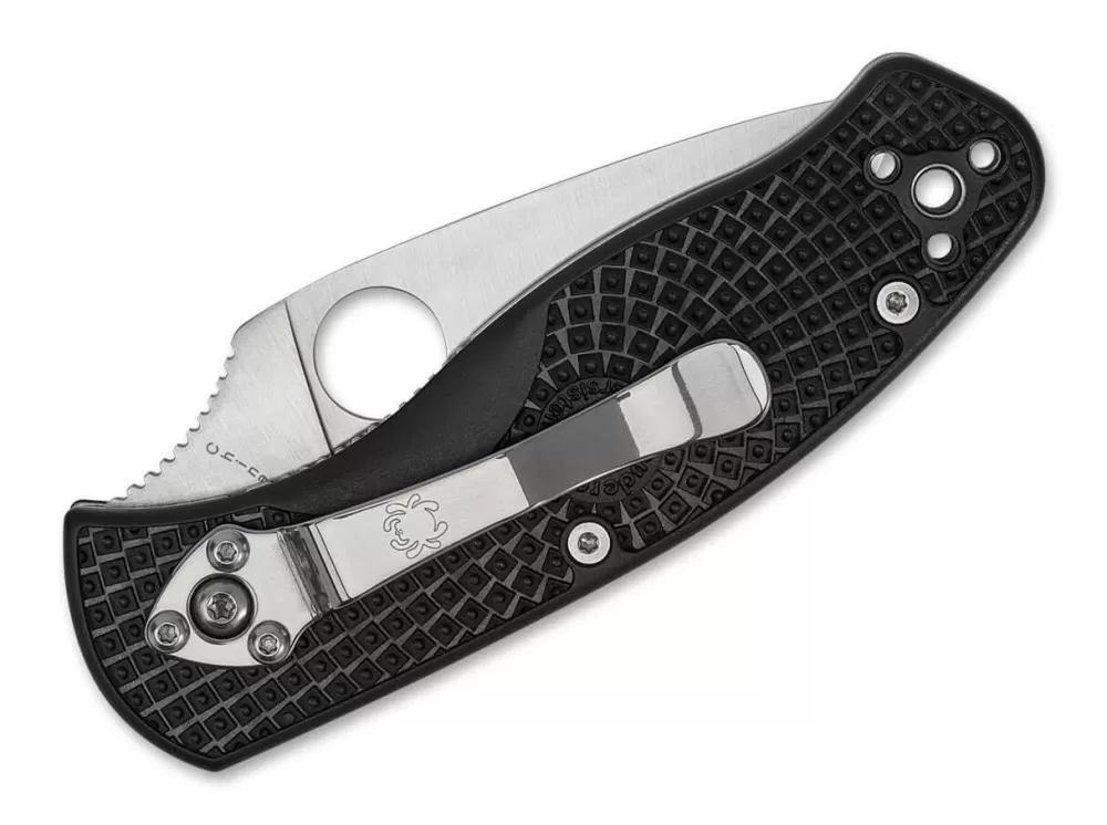 Cheap Spyderco Persistence Lightweight Black Combinationedge