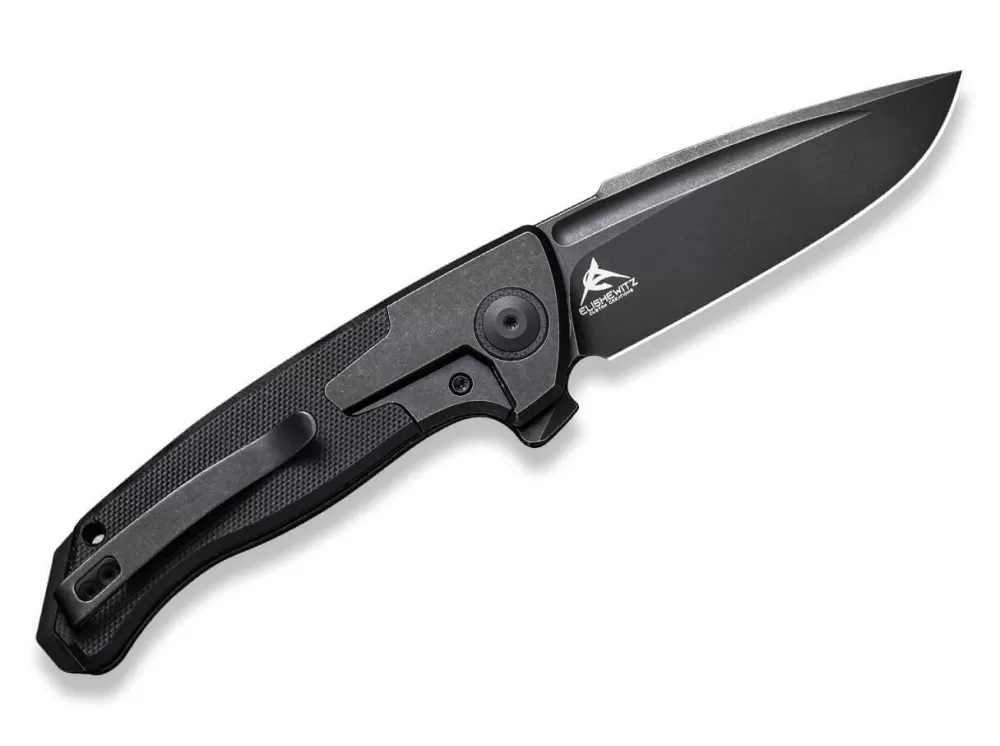 Cheap WE Knife Press Check Titanium G10 All Black Dp