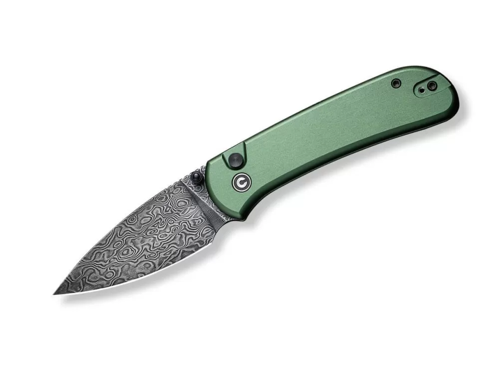 Cheap CIVIVI Qubit Aluminum Green Damascus