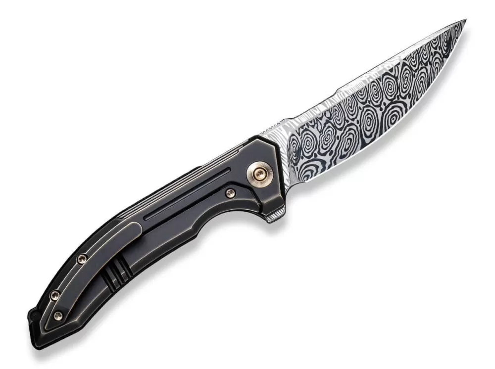 Online WE Knife Quixotic Titanium Bronze Damascus