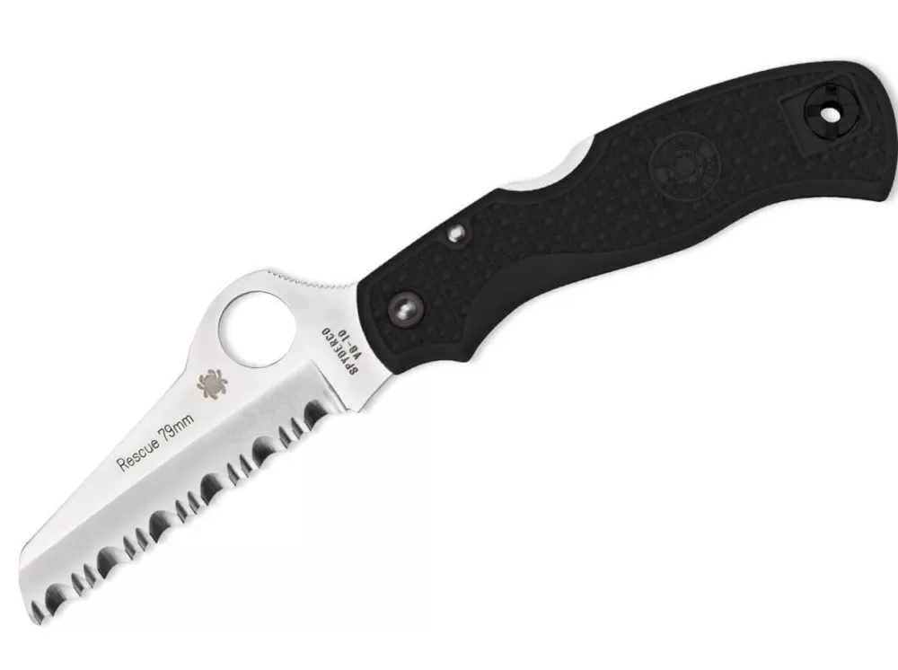 Outlet Spyderco Rescue 79Mm Black