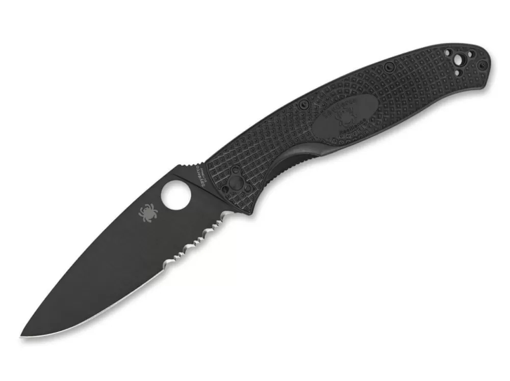 Flash Sale Spyderco Resilience Lightweight Black Blade Combination