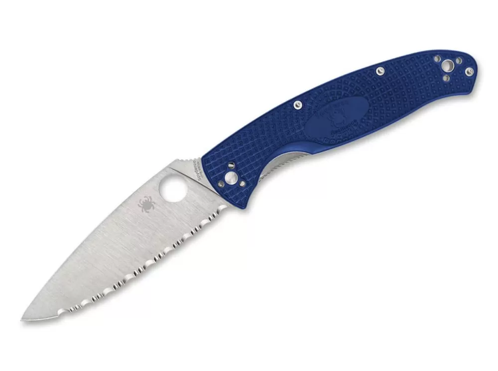 Sale Spyderco Resilience Lightweight Cpm-S-35Vn Blue Spyderedge