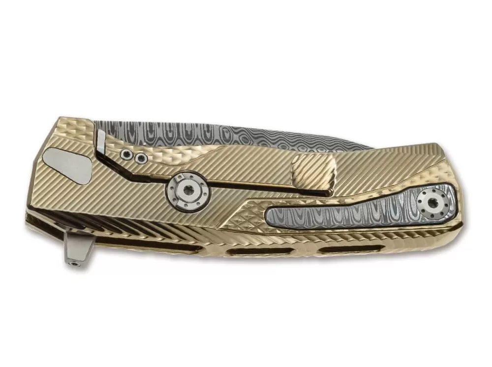 Fashion LionSteel Rok Damascus Gold