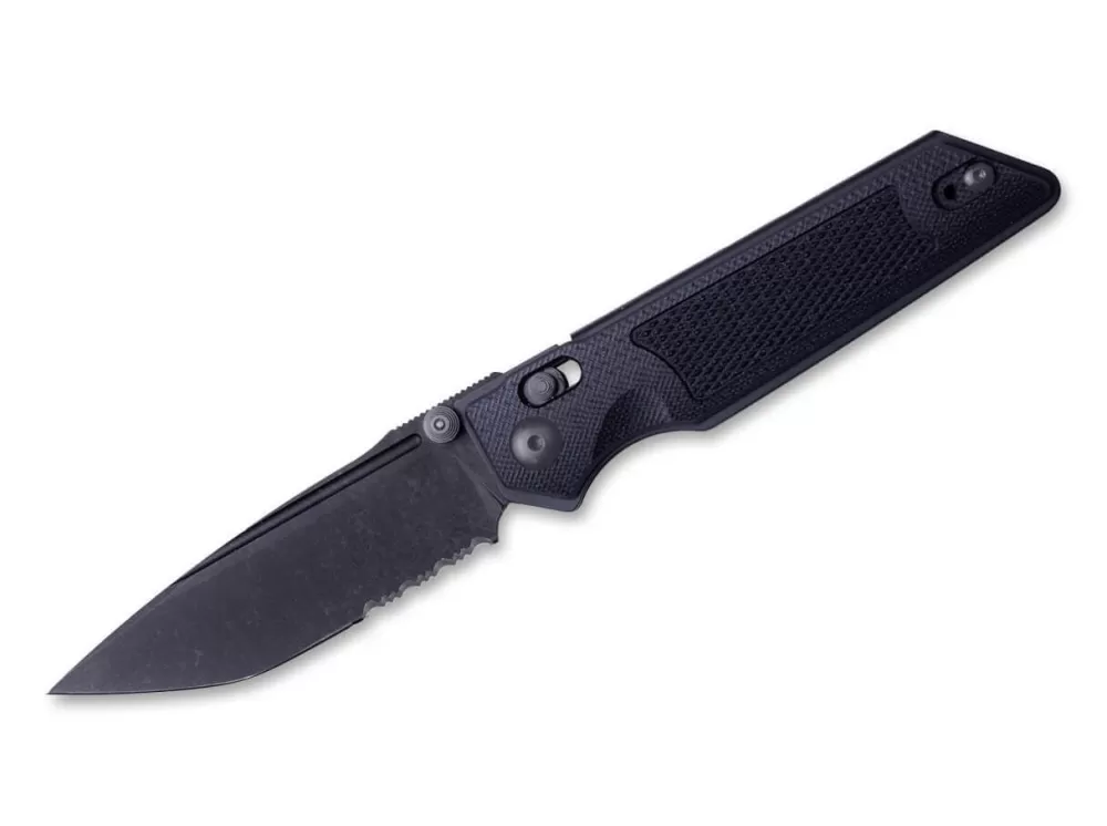 Cheap Real Steel Sacra Tac Serrated G10 Black