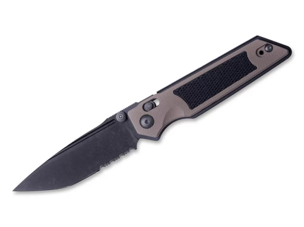 Clearance Real Steel Sacra Tac Serrated G10 Coyote & Black