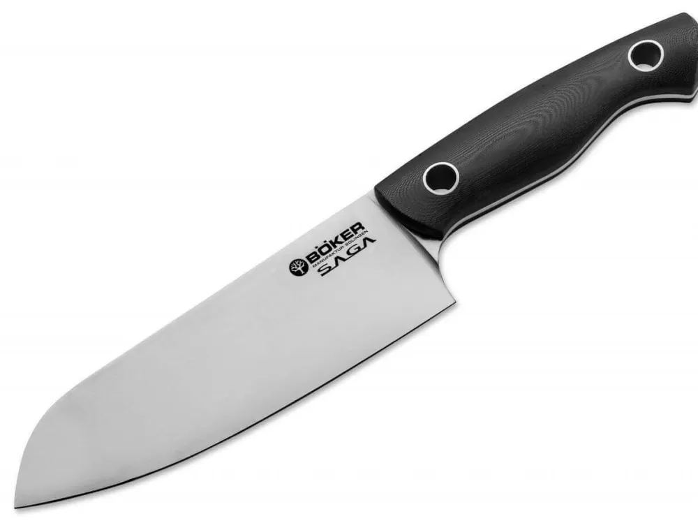 Böker Manufaktur Solingen Saga Santoku G10 Satin> Santoku Knives