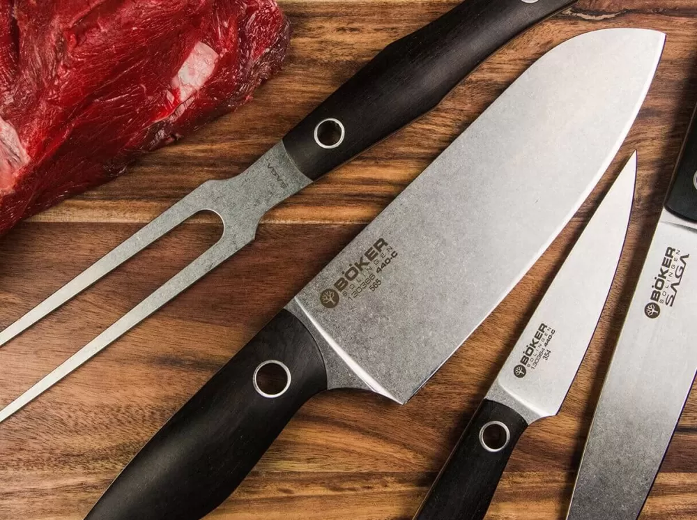 Böker Manufaktur Solingen Saga Santoku Grenadill> Santoku Knives