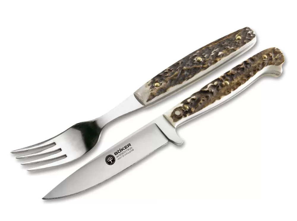 Böker Arbolito Salida Stag> Steak Cutlery