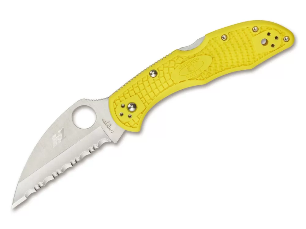 Cheap Spyderco Salt 2 Wharncliffe Serrated