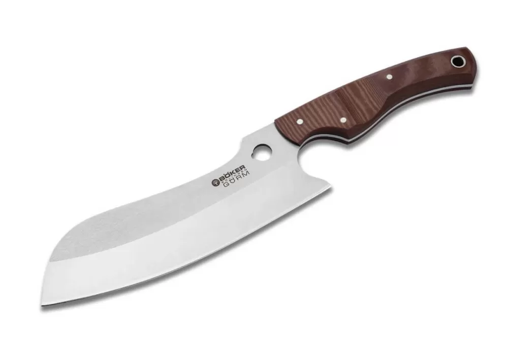 Böker Manufaktur Solingen Santoku Micarta Brown> Santoku Knives