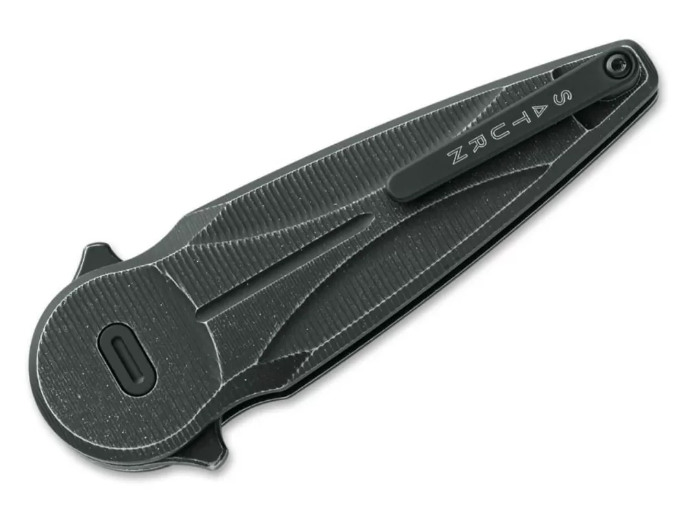 Shop Fox Knives Saturn Aluminum All Black