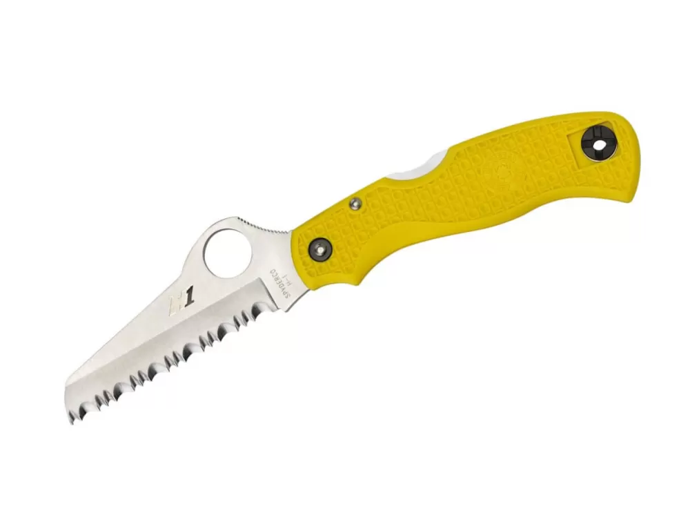 Best Sale Spyderco Saver Salt Yellow