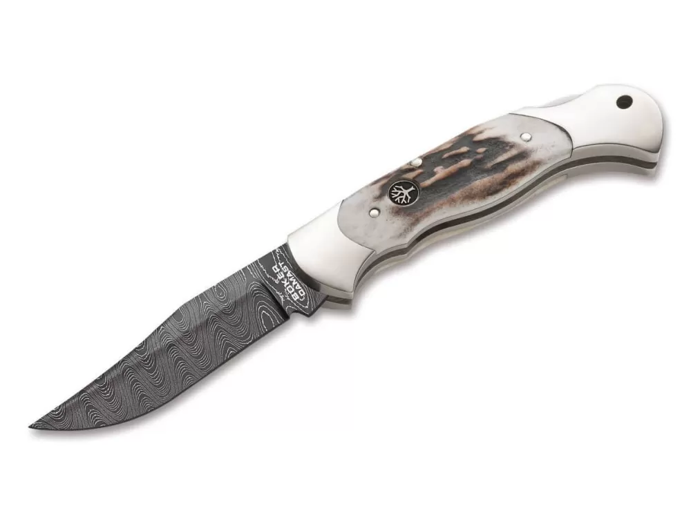 Outlet Böker Manufaktur Solingen Scout Stag Damascus