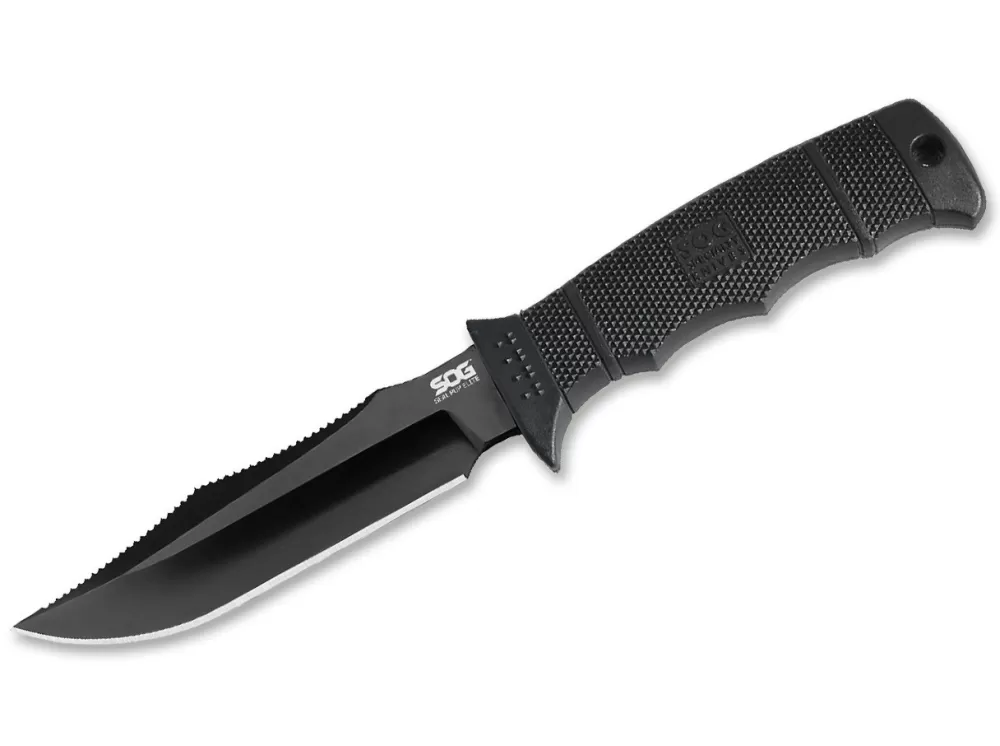 SOG Seal Pup Elite Black Plain> Outdoor Knives