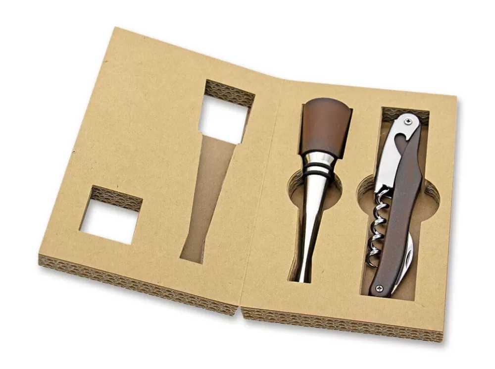 Farfalli Set Terrae Tree Bark> Sommelier Knives