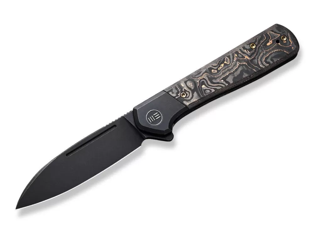 Shop WE Knife Soothsayer Titanium Copper Cf All Black