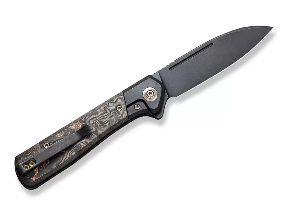 Shop WE Knife Soothsayer Titanium Copper Cf All Black