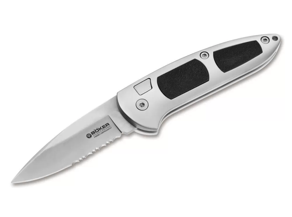 Best Böker Manufaktur Solingen Speedlock I 2.0 Kraton Serrated