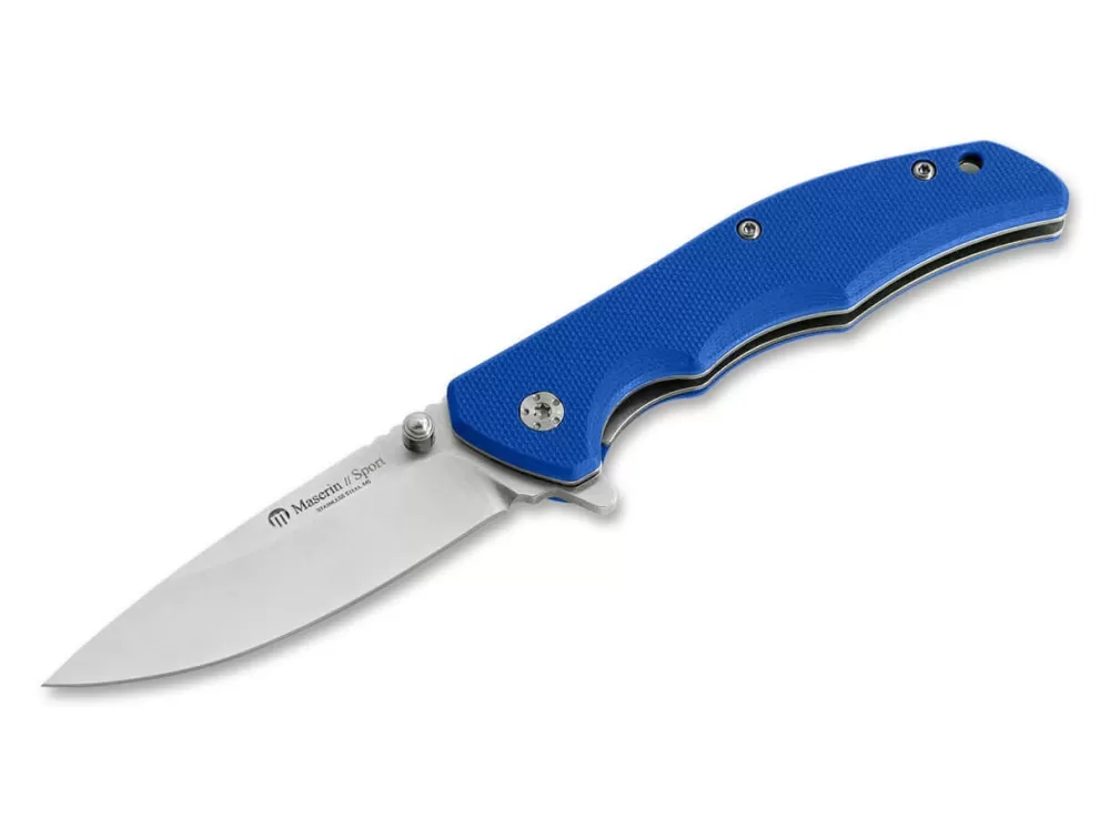 Shop Maserin Sport Knife Droppoint G10 Blue