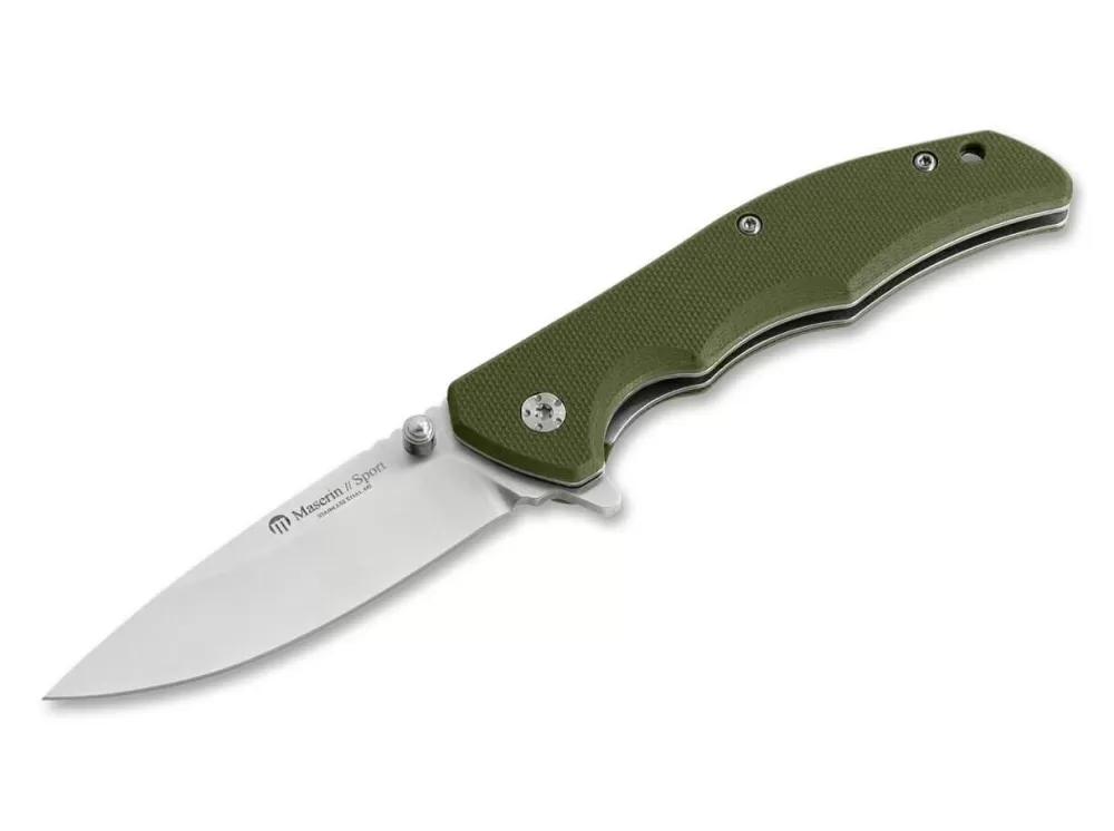 Hot Maserin Sport Knife Droppoint G10 Green