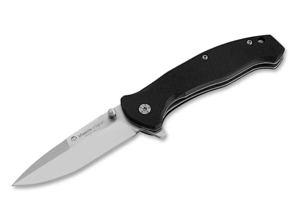 Fashion Maserin Sport Knife Spearpoint G10 Black