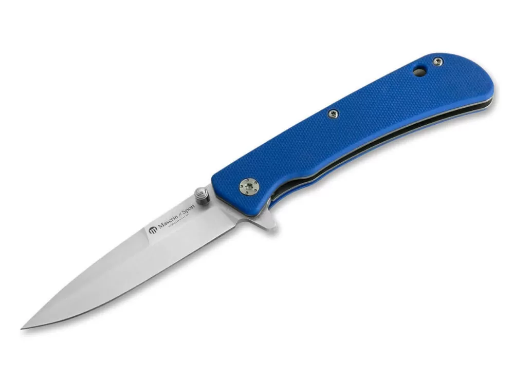 Discount Maserin Sport Knife Spearpoint Slim G10 Blue