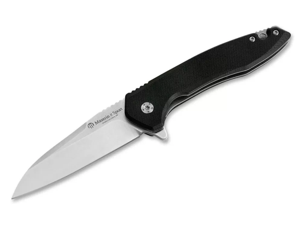 New Maserin Sport Knife Wharncliffe G10 Black