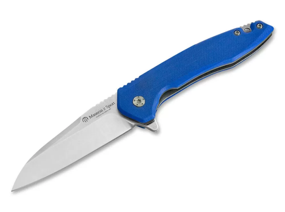 Hot Maserin Sport Knife Wharncliffe G10 Blue