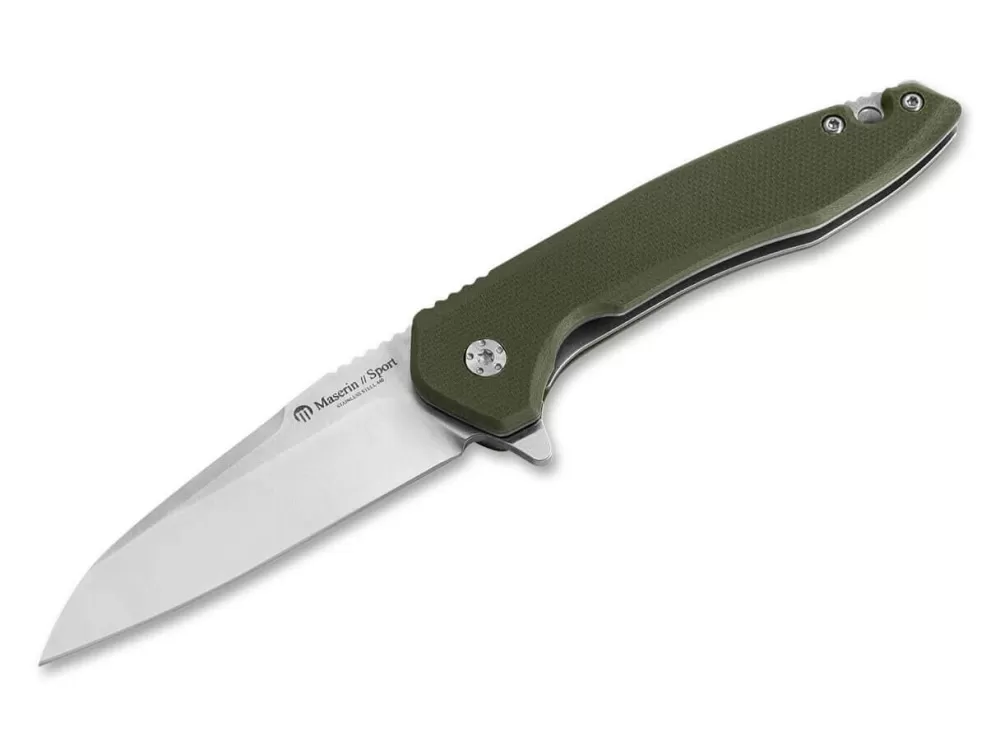 Hot Maserin Sport Knife Wharncliffe G10 Green