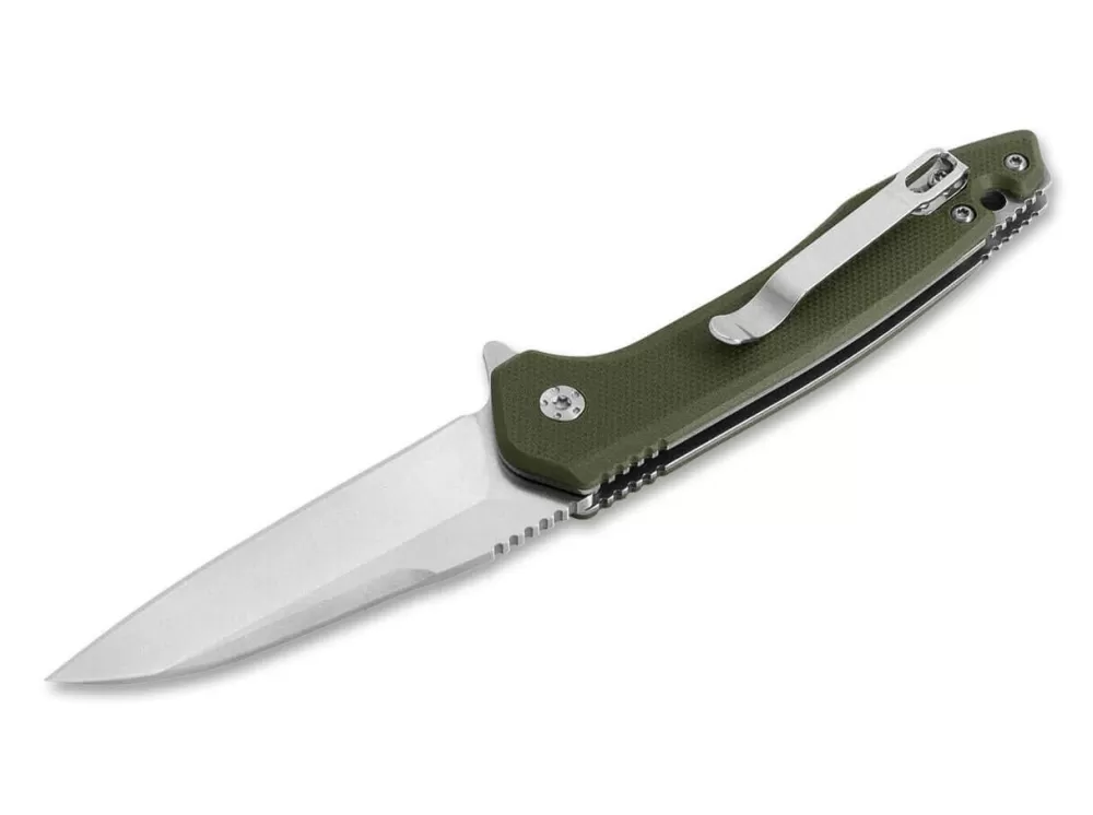 Hot Maserin Sport Knife Wharncliffe G10 Green